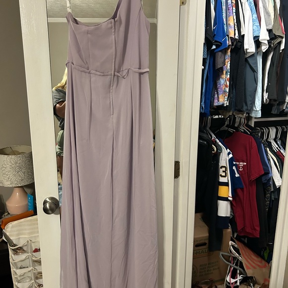 Davids Bridal size 10 bridesmaid dress in Iris - Picture 3 of 5